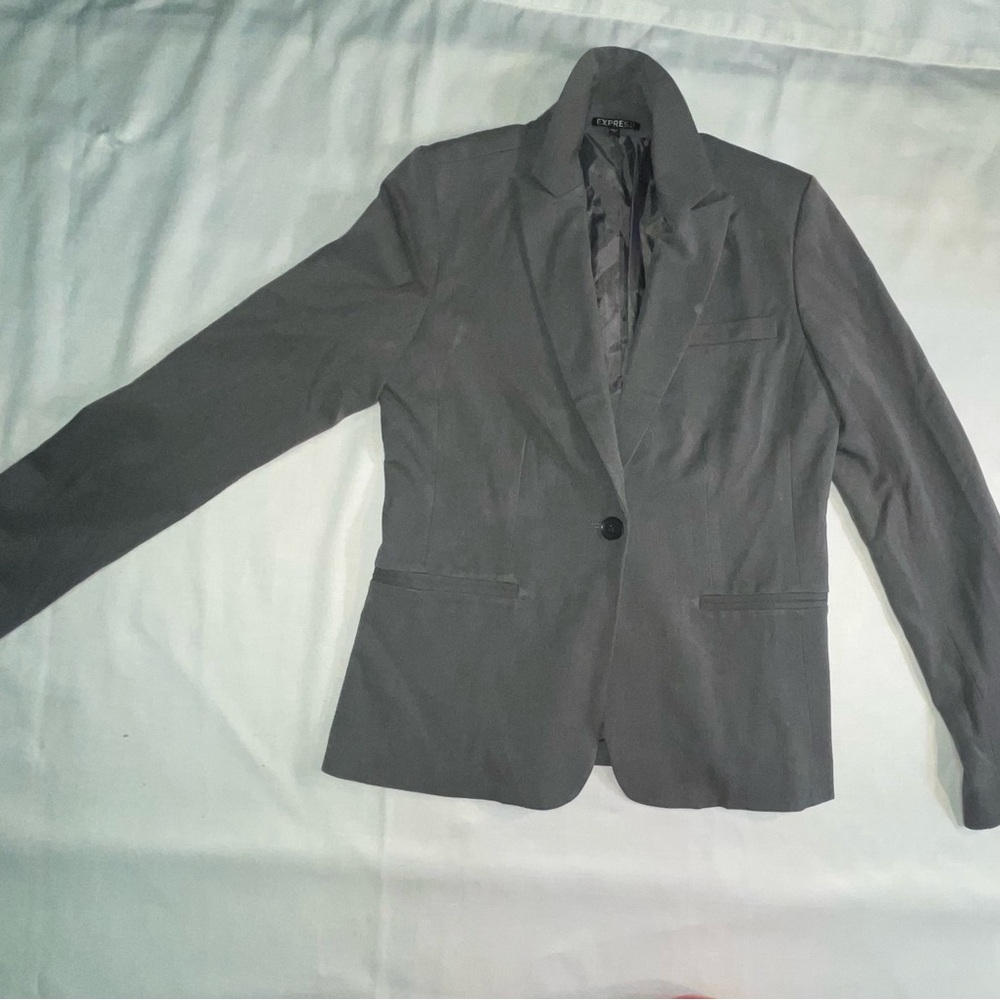 Express Gray Blazer